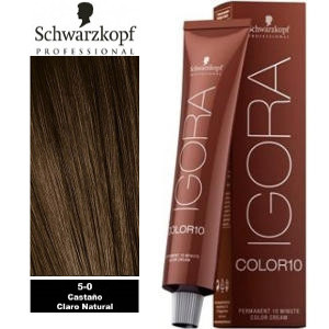Igora Color 10 Castaño Claro Natural 5-0 Schwarzkopf 60ml