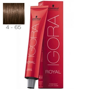 Tinte Igora Royal Castaño Medio Marron Dorado 4-65 Schwarzkopf 60ml