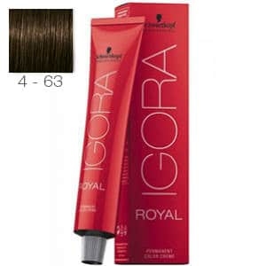 Tinte Igora Royal Castaño Medio Marrón Mate 4-63 Schwarzkopf 60ml