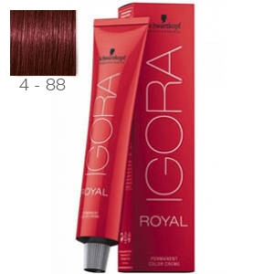 Tinte Igora Royal Castaño Medio Rojo Intenso 4-88 Schwarzkopf 60ml