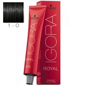 Tinte Igora Royal Negro 1-0 Schwarzkopf 60ml