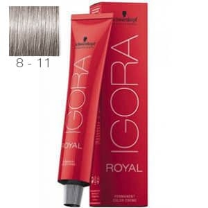 Tinte Igora Royal Rubio Claro Ceniza Intenso 8-11 Schwarzkopf 60ml