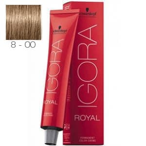 Tinte Igora Royal Rubio Claro Intenso 8-00 Schwarzkopf 60ml