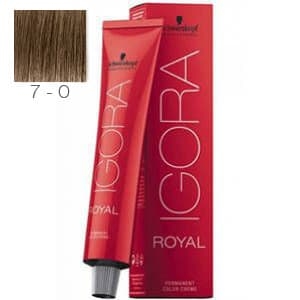 Tinte Igora Royal Rubio Medio 7-0 Schwarzkopf 60ml