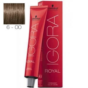 Tinte Igora Royal Rubio Oscuro Intenso 6-00 Schwarzkopf 60ml