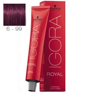 Tinte Igora Royal Rubio Oscuro Violeta Intenso 6-99 Schwarzkopf 60ml