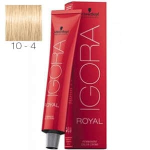 Tinte Igora Royal Rubio Platino Beige 10-4 Schwarzkopf 60ml