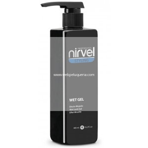 Wet Gel Fijación Natural Nirvel 500ml Efecto Mojado