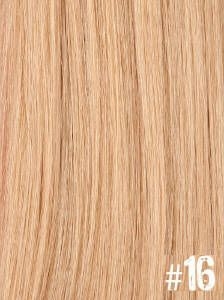 Extensiones Clip 16 Lisas Color Rubio Claro Remy 100% Cabello Natural