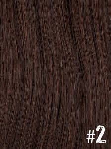 Extensiones Clip 2 Lisas Color Chocolate Remy 100% Cabello Natural