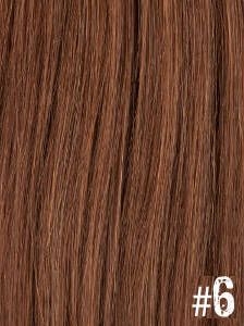 Extensiones Clip 6 Lisas Color Marrón Remy 100 Cabello Natural