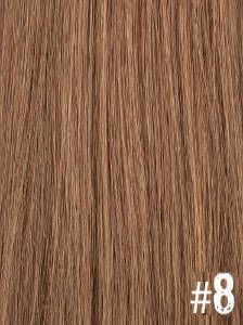 Extensiones Clip 8 Lisas Color Rubio Oscuro Remy 100% Cabello Natural