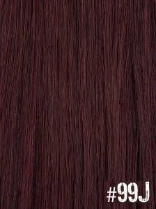 Extensiones Clip 99J Lisas Color Violín Remy 100 Cabello Natural