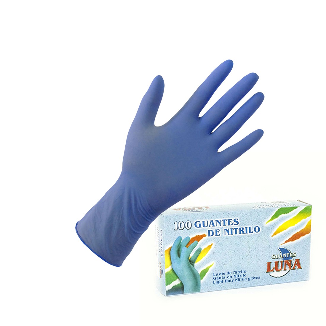 Guantes Nitrilo MEDIANO Caja 100 Unidades