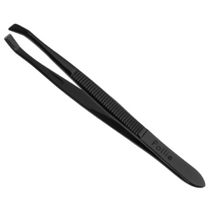 Pinza Depilar Negra Pollie 8cm 01341 Profesional