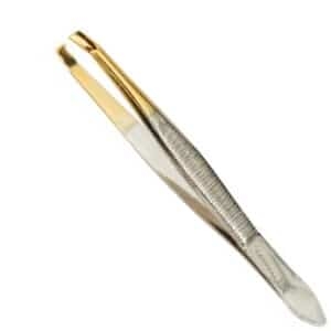 Pinza Depilar Punta Dorada 8cm Trim