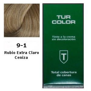 Tinte Tur 9-1 Rubio Extra Claro Ceniza