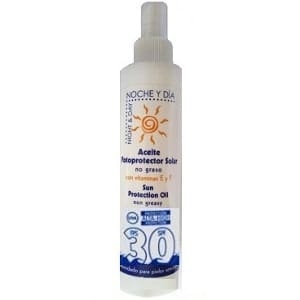 Aceite Protector Solar Spray FPS 30 No Graso 200ml Noche Dia