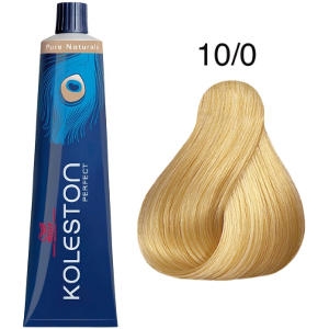 Tinte Koleston Perfect 10-0 Rubio Intenso Super Claro Pure Naturals 60ml Wella