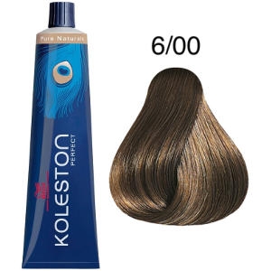 Tinte Koleston Perfect 6-00 Rubio Oscuro Natural Pure Naturals 60ml Wella