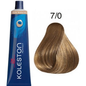 Tinte Koleston Perfect 7-0 Rubio Intenso Medio Pure Naturals 60ml Wella