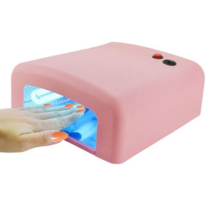 Lampara de Uñas Rosa Manicura 36W Ultravioleta