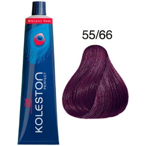Koleston Perfect 55-66 Wella Tinte Castaño Claro Violeta Intenso Vibrant Reds P5 60ml