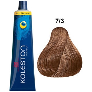 Koleston Perfect 7-3 Wella Tinte Rubio Medio Dorado 60ml