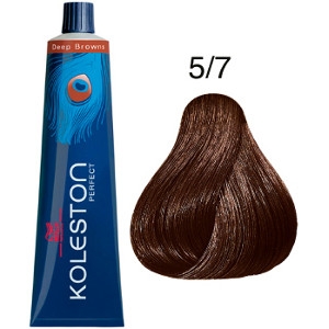 Koleston Perfect 5-7 Tinte Wella Castaño Claro Marrón Deep Browns 60ml