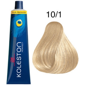 Tinte Koleston Perfect 10-1 Wella Rubio Super Claro Ceniza Rich Naturals 60ml