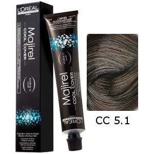 L'Oreal Tinte Majirel Cool Cover 5.1 Castaño Claro Ceniza 50ml