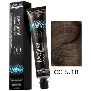 L'Oreal Tinte Majirel Cool Cover 5.18 Castaño Claro Ceniza Moka 50ml