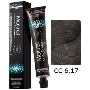 L'Oreal Tinte Majirel Cool Cover 6.17 Rubio Oscuro Ceniza Frío 50ml