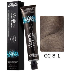 L'Oreal Tinte Majirel Cool Cover 8.1 Rubio Claro Ceniza 50ml