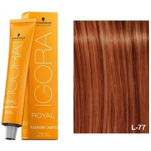 Schwarzkopf Tinte Igora Royal Fashion Lights L-77 Cobrizo 60ml