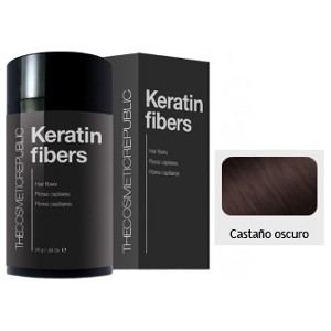 Keratin Fibers Castaño Oscuro The Cosmetic Republic 12.5 gramos