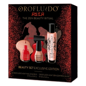 Pack Orofluido Asia Serum Zen Control Elixir 50ml + 2 Nails Enamens 15ml Revlon