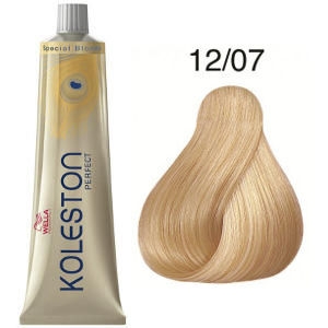 Tinte Koleston Perfect 12-07 Wella Superaclarante Rubio Natural Marrón Special Blonde 60ml