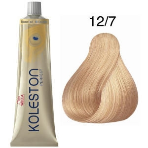 Tinte Koleston Perfect 12-7 Wella Superaclarante Rubio Marrón Special Blonde 60ml