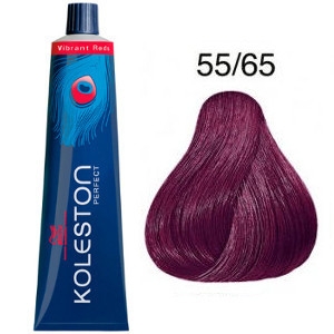 Tinte Koleston Perfect 55-65 Wella Castaño Claro Violeta Caoba Vibrant Reds P5 60ml