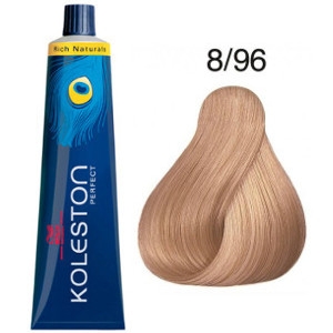 Tinte Koleston Perfect 8-96 Wella Rubio Claro Cendre Violeta Rich Naturals 60ml