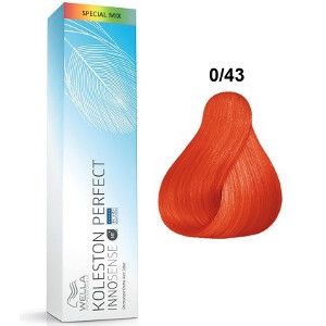 Tinte Koleston Perfect INNOSENSE 0-43 Wella Rojo Coral Special Mix 60ml