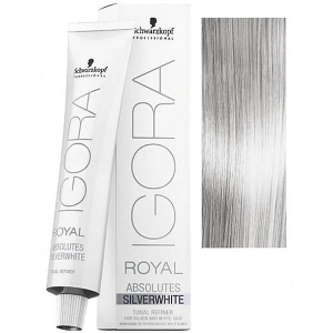 Tinte Igora Royal Absolutes Silverwhite Plata Schwarzkopf 60ml