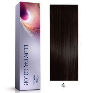 Tinte Illumina Color 4/ Wella Castaño Medio 60ml