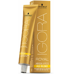 Tintes Igora Royal Absolutes Age Blend 60ml 100% Cobertura de Canas