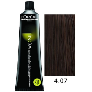 Loreal Tinte Inoa 4.07 Castaño Natural Frio 60ml Sin Amoniaco