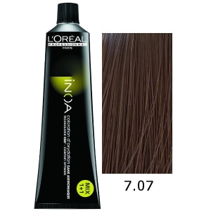 Loreal Tinte Inoa 7.07 Rubio Natural Frio 60ml Sin Amoniaco