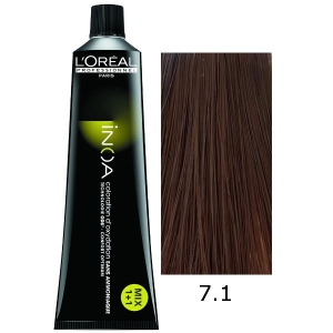 Loreal Tinte Inoa 7.1 Rubio Ceniza 60ml Sin Amoniaco