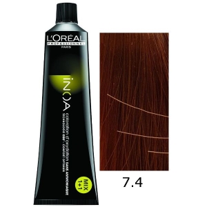 Loreal Tinte Inoa 7.4 Rubio Cobrizo 60ml Sin Amoniaco