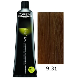 LOreal Tinte Inoa 9.31 Rubio Muy Claro Ceniza Dorado 60ml Sin Amoniaco